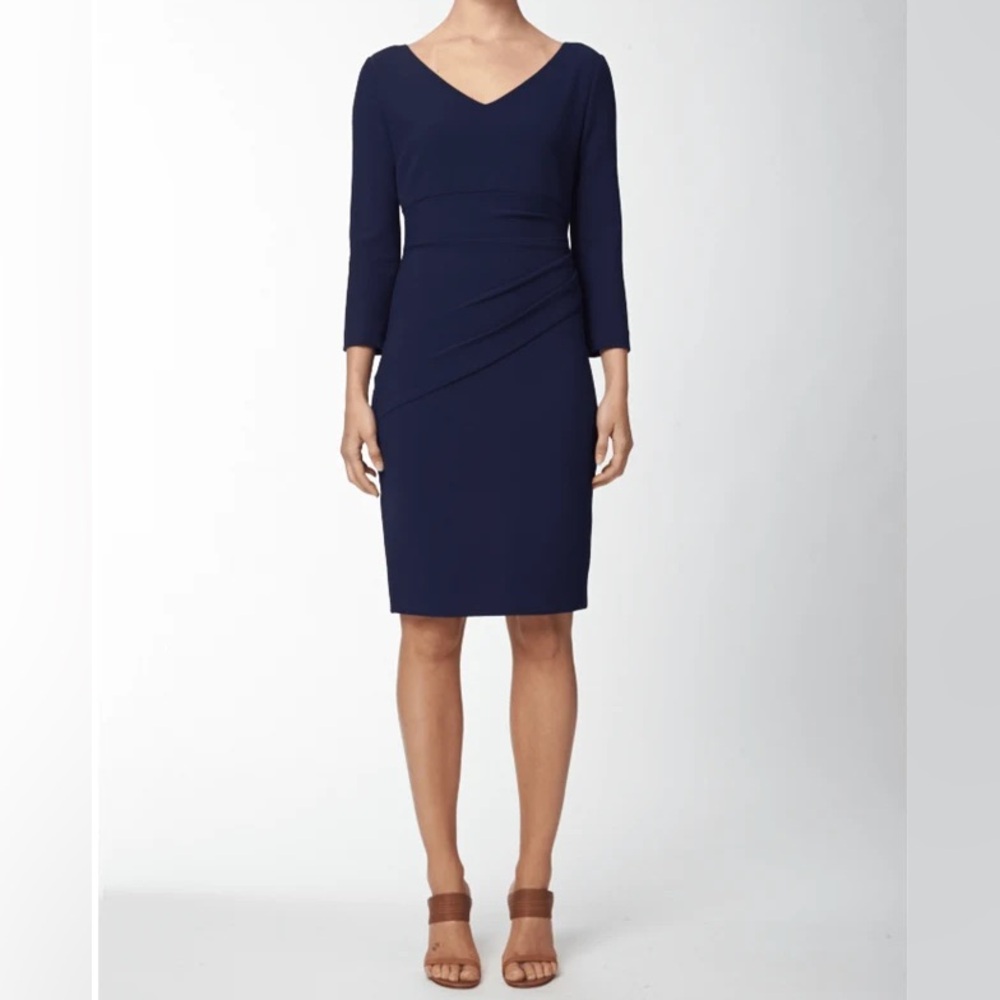 DIANE VON FURNSTENBERG Bevin wrap dress in navy blue